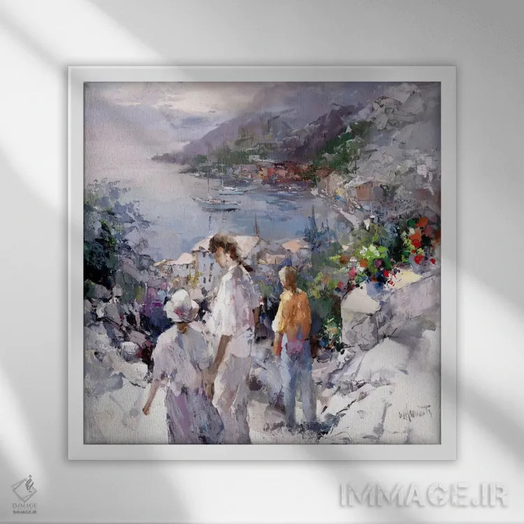 تابلو منظرهای فراموشنشدنی اثر ویلم هنراتس - نمای قابدار سفید