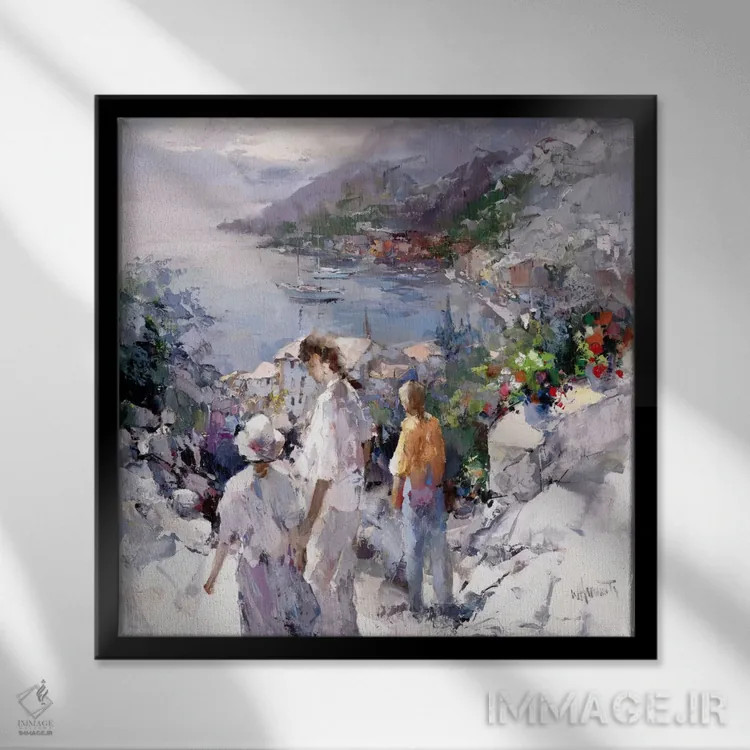 تابلو منظرهای فراموشنشدنی اثر ویلم هنراتس - نمای قابدار مشکی