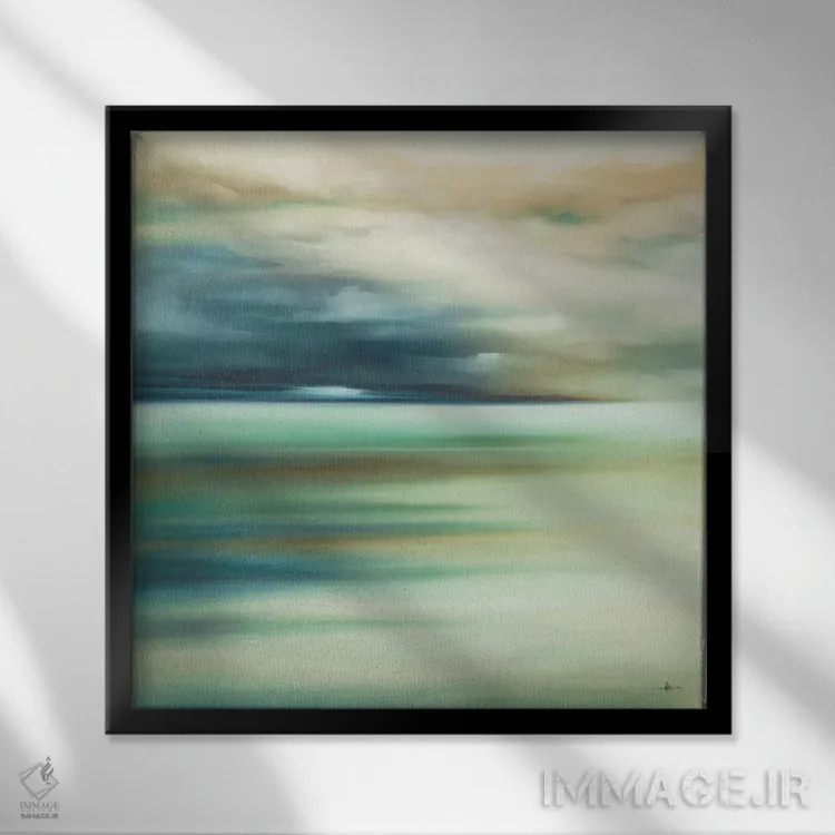 تابلو منظره ۱۰۸ اثر کیسی هکستون - نمای قابدار مشکی