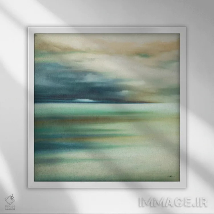 تابلو منظره ۱۰۸ اثر کیسی هکستون - نمای قابدار سفید