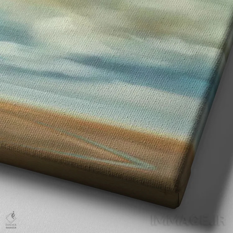 تابلو منظره ۱۵۴ اثر کیسی هکستون - نمای نزدیک بافت بوم