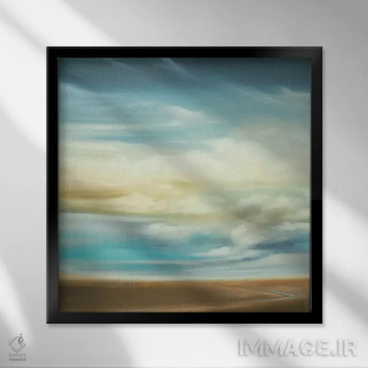 تابلو منظره ۱۵۴ اثر کیسی هکستون - نمای قابدار مشکی