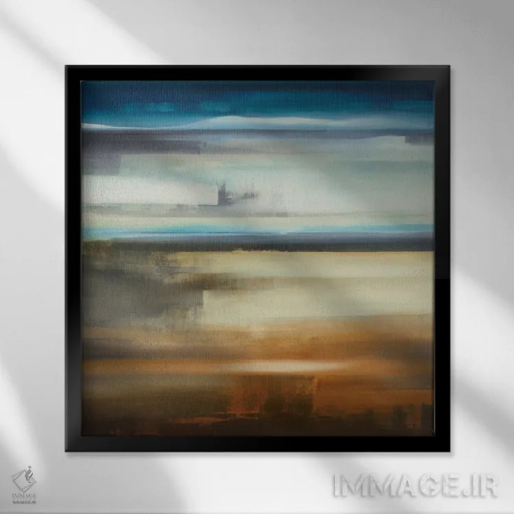 تابلو منظره ۲۰۰ اثر کیسی هکستون - نمای قابدار مشکی