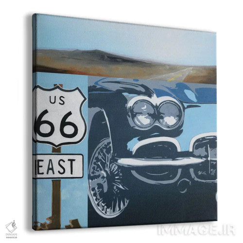 تابلو جاده ۶۶-A (آمریکا) اثر کیسی هکستون - نمای پرسپکتیو محصول