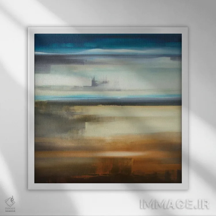 تابلو منظره ۲۰۰ اثر کیسی هکستون - نمای قابدار سفید