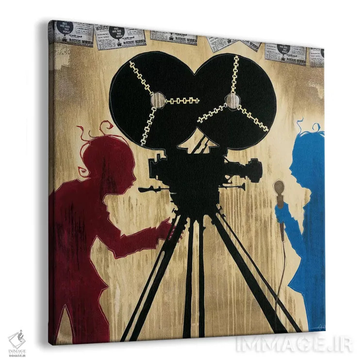 تابلو دنیا دیوانهای است اثر کیسی هکستون - نمای پرسپکتیو محصول