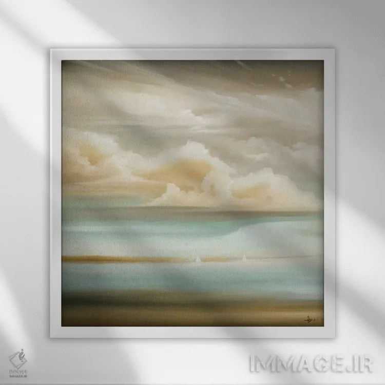 تابلو امروز، بیرون ۱ اثر کیسی هکستون - نمای قابدار سفید