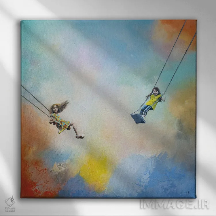 تابلو تابستان ۲ اثر هانک پرهبوم - نمای روبهرو روی دیوار