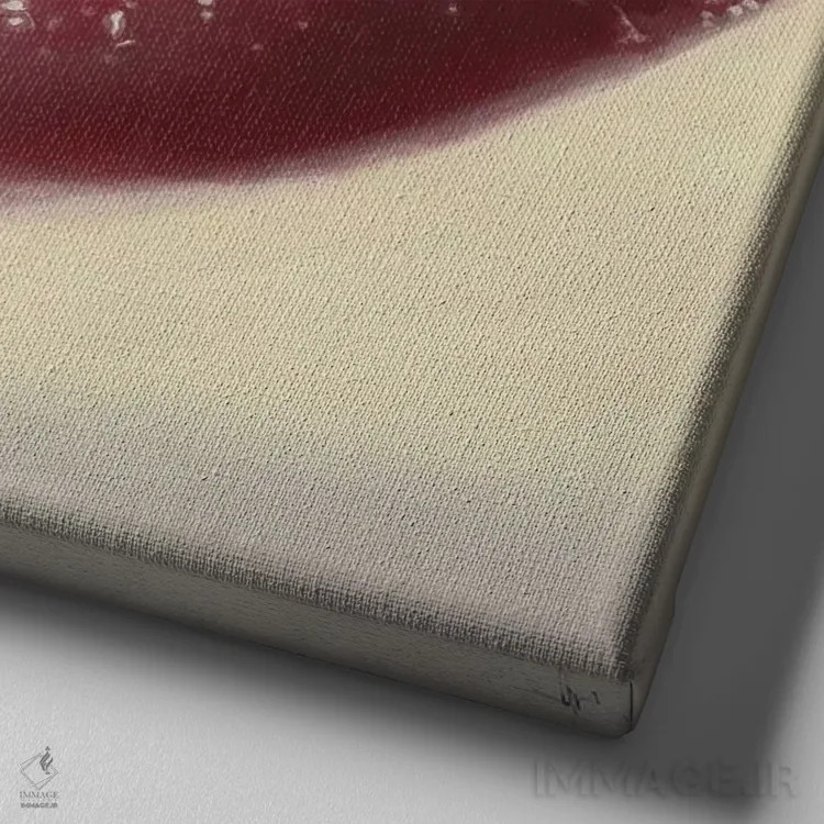 تابلو مخمل اثر کیسی هکستون - نمای نزدیک بافت بوم