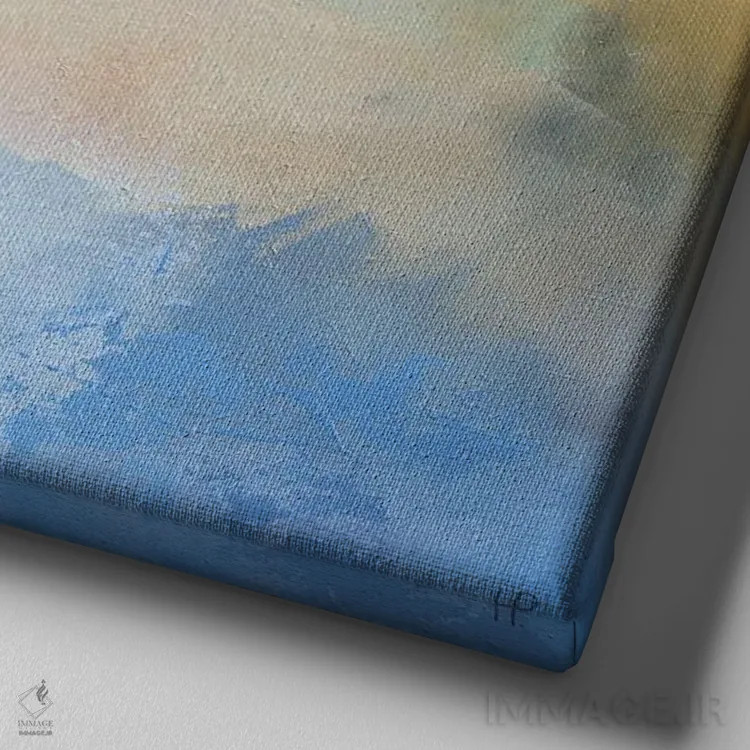 تابلو تابستان ۲ اثر هانک پرهبوم - نمای نزدیک بافت بوم