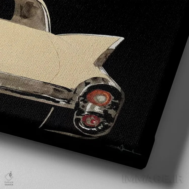 تابلو سینمای روباز اثر کیسی هکستون - نمای نزدیک بافت بوم