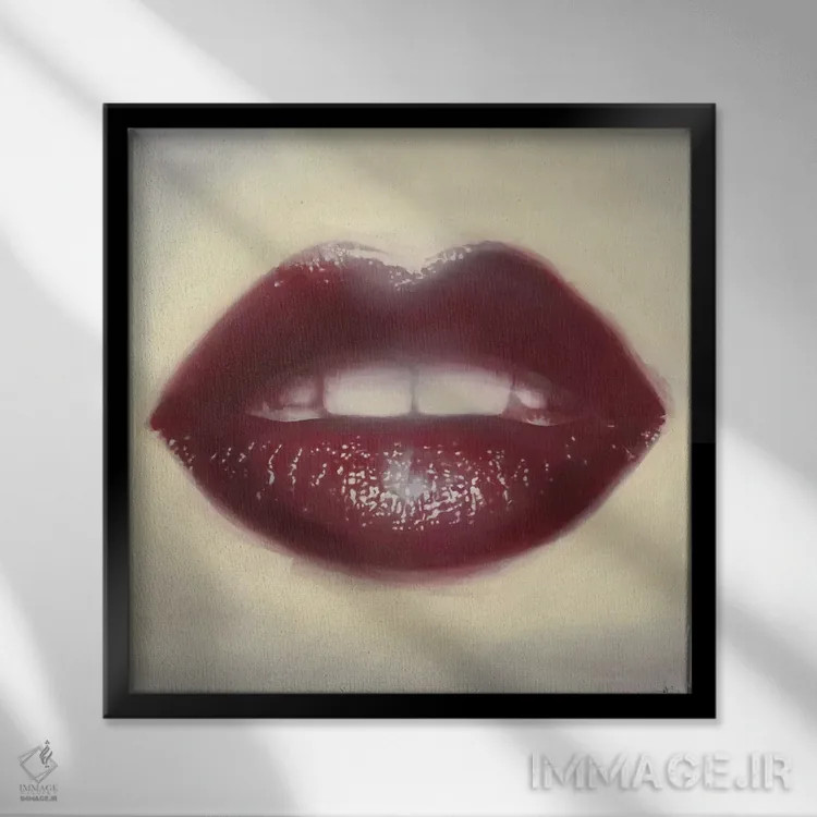 تابلو مخمل اثر کیسی هکستون - نمای قابدار مشکی