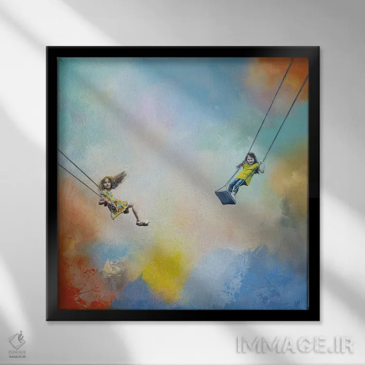 تابلو تابستان ۲ اثر هانک پرهبوم - نمای قابدار مشکی