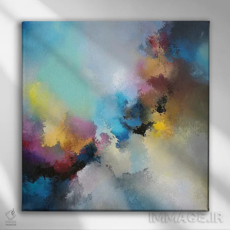 تابلو رنگهای پاییز اثر هانک پرهبوم - نمای روبهرو روی دیوار