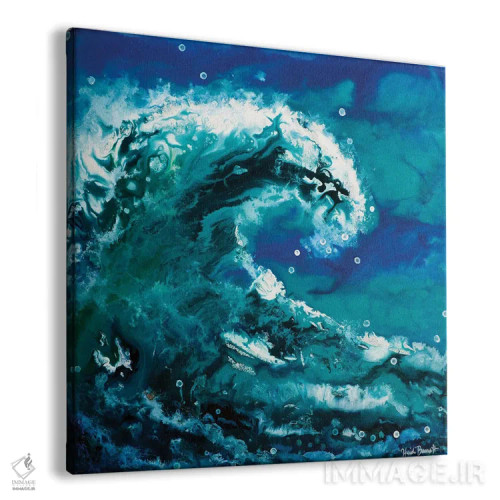 تابلو موج اقیانوس اثر هایدی بارنت - نمای پرسپکتیو محصول