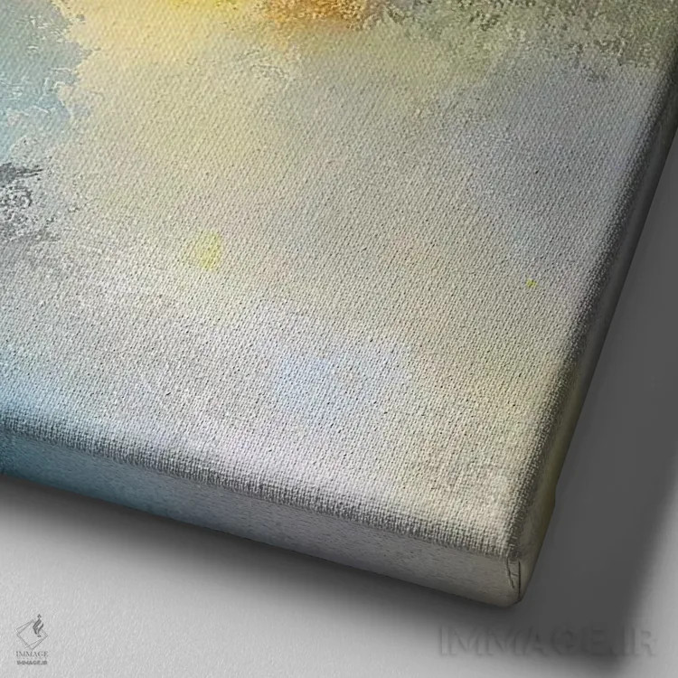 تابلو رنگهای پاییز اثر هانک پرهبوم - نمای نزدیک بافت بوم