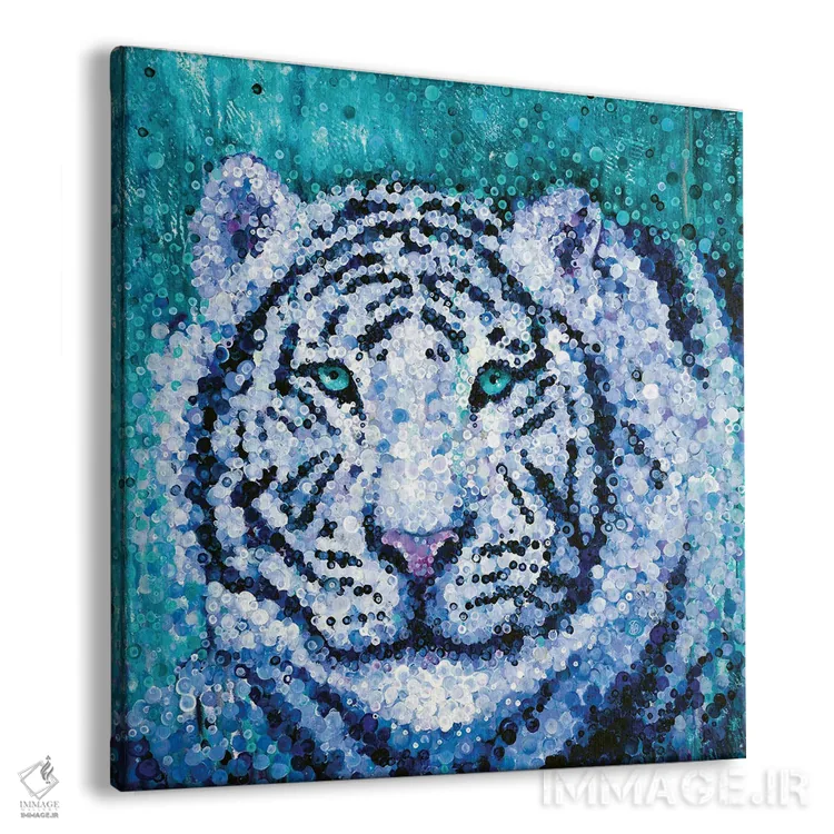 تابلو ببر سفید اثر هایدی بارنت - نمای پرسپکتیو محصول