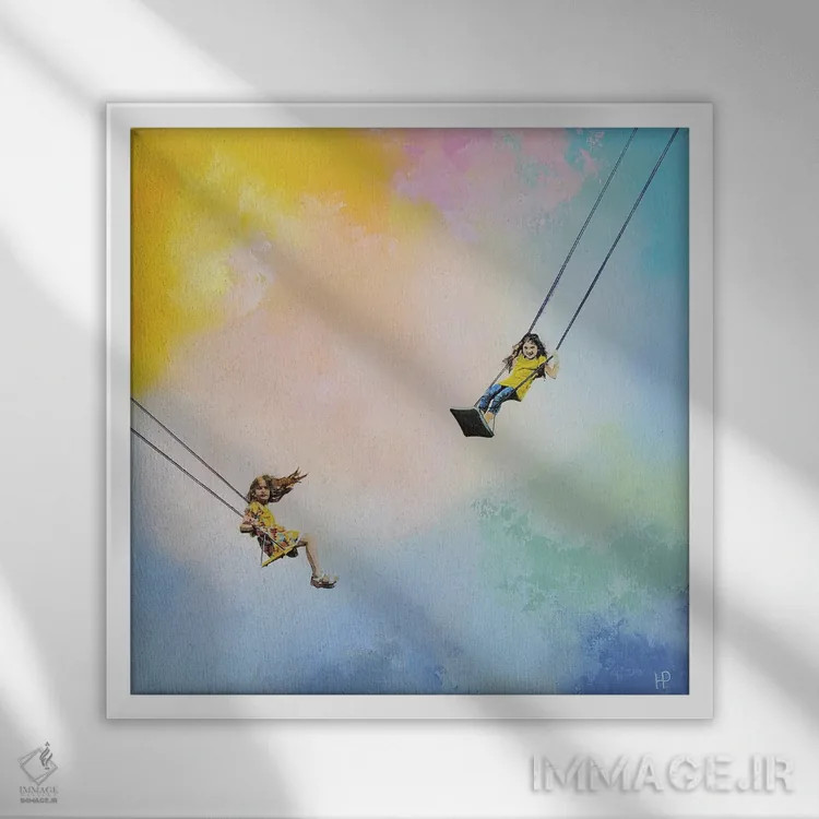 تابلو تابستان ۱ اثر هانک پرهبوم - نمای قابدار سفید