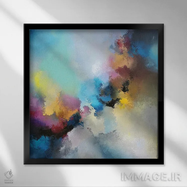 تابلو رنگهای پاییز اثر هانک پرهبوم - نمای قابدار مشکی