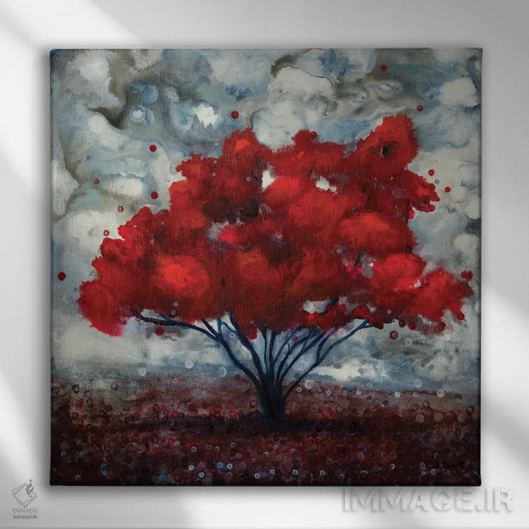 تابلو روشناییهای پاییز اثر هایدی بارنت - نمای روبهرو روی دیوار