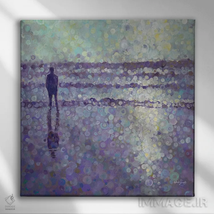 تابلو رؤیاهای اقیانوس اثر هایدی بارنت - نمای روبهرو روی دیوار