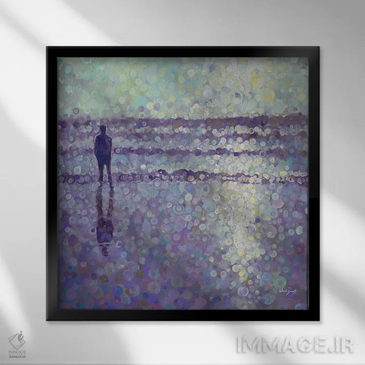 تابلو رؤیاهای اقیانوس اثر هایدی بارنت - نمای قابدار مشکی