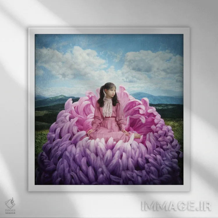 تابلو بیداری دنیای نو (پرورشیافته با باد پاک) اثر تاکاهیرو هیربایاشی - نمای قابدار سفید