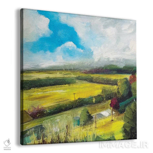 تابلو مزارع اوایل پاییز اثر هایدی کلاوسون - نمای پرسپکتیو محصول