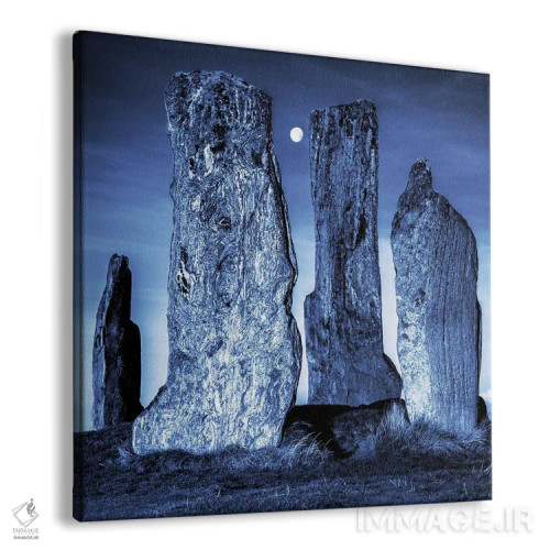 تابلو سنگهای ایستاده کالانیش اثر استیفن هاجتس - نمای پرسپکتیو محصول