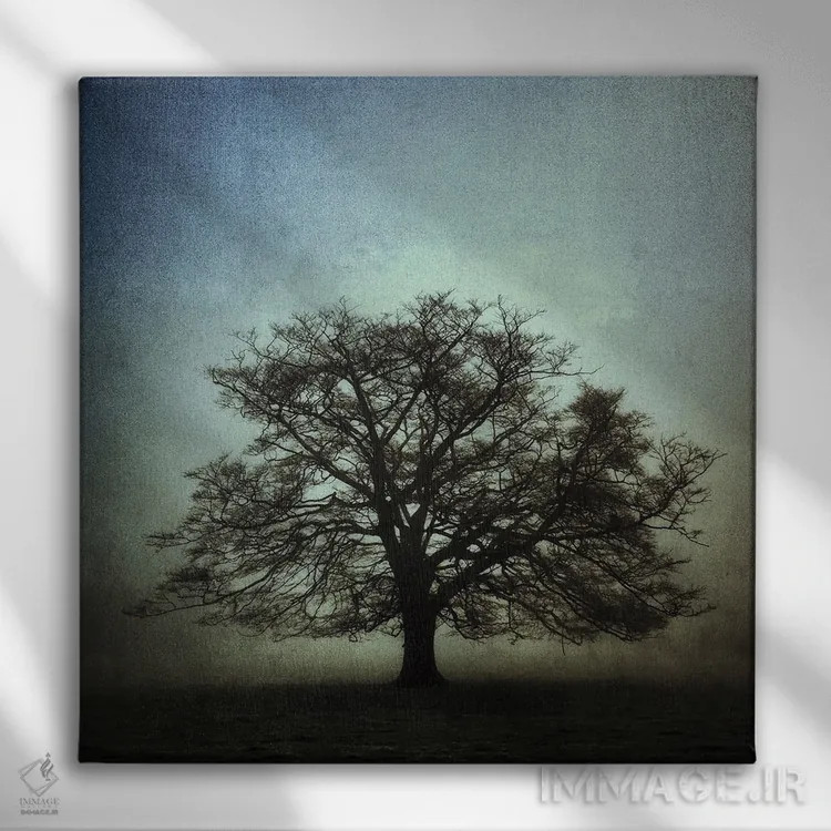 تابلو بلوط کهن ۲ اثر استیفن هاجتس - نمای روبهرو روی دیوار