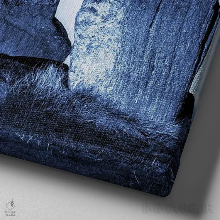 تابلو سنگهای ایستاده کالانیش اثر استیفن هاجتس - نمای نزدیک بافت بوم