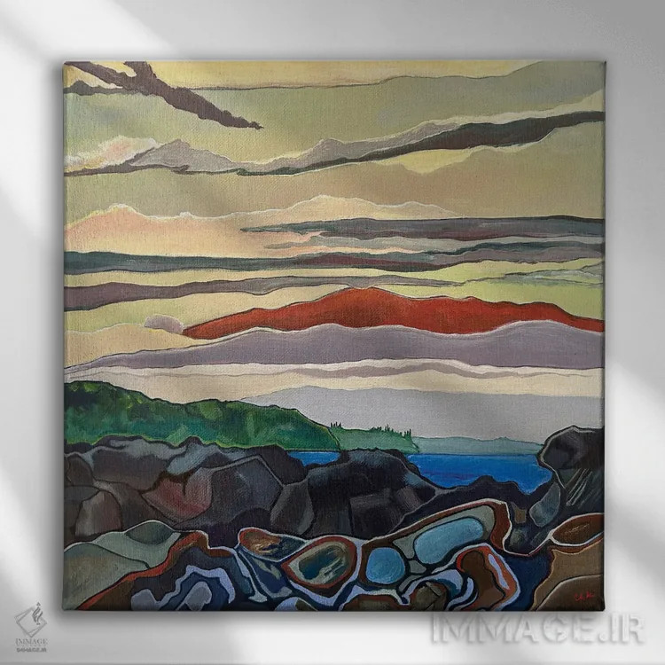 تابلو نمایی از مائونا کیا اثر هیدن هیل - نمای روبهرو روی دیوار