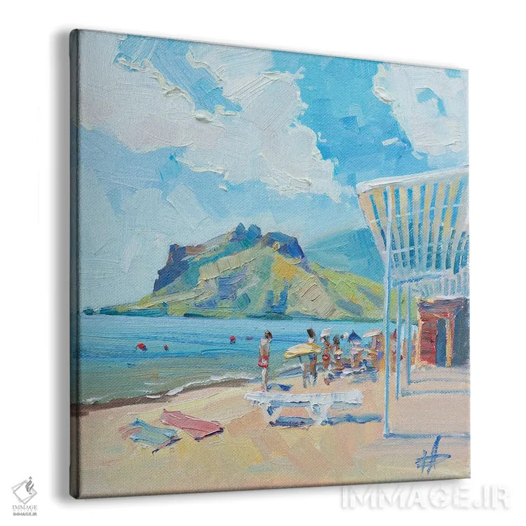 تابلو شناگران در کوکتبل اثر کنتس آرت (هنرمند یا استودیو) - نمای پرسپکتیو محصول