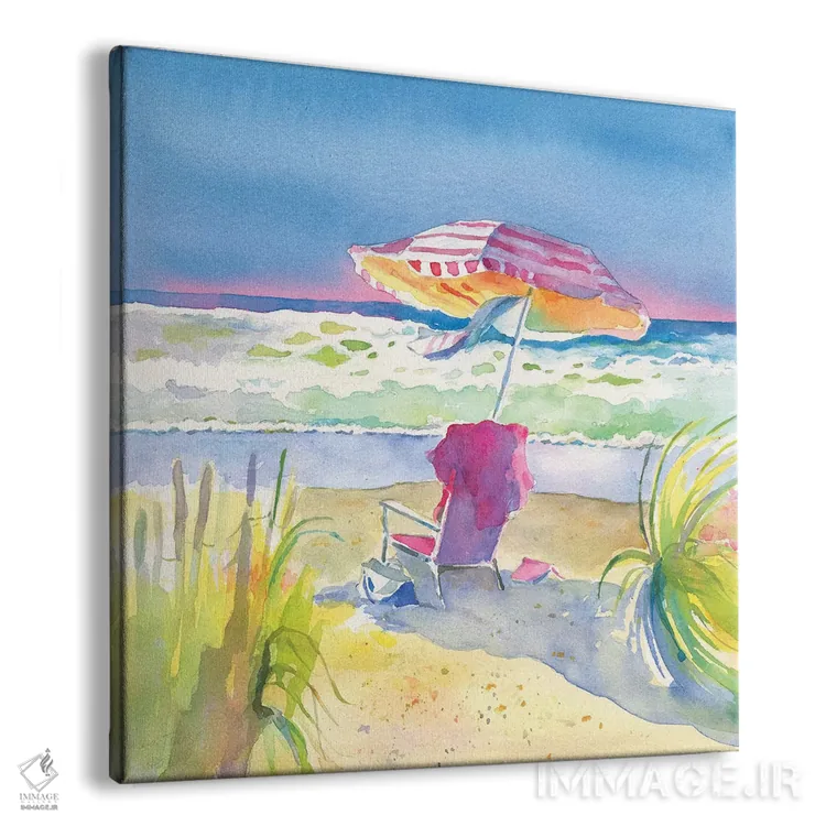 تابلو سعادت ساحل II اثر ترزا هایدل - نمای پرسپکتیو محصول