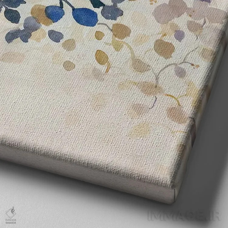 تابلو پاییز گذشته اثر ترزا هایدل - نمای نزدیک بافت بوم