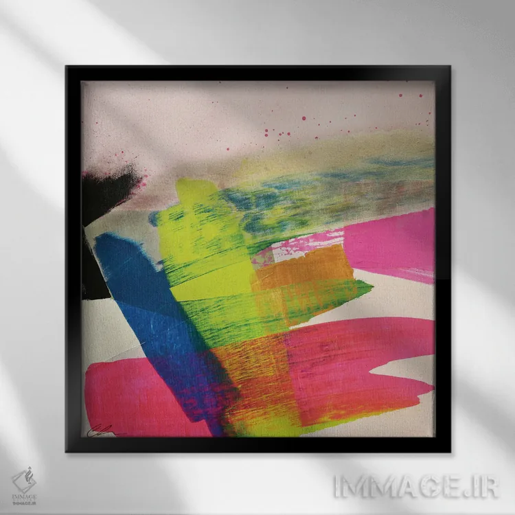 تابلو تماشای نهنگ شماره ۱ اثر کتم هندریک - نمای قابدار مشکی