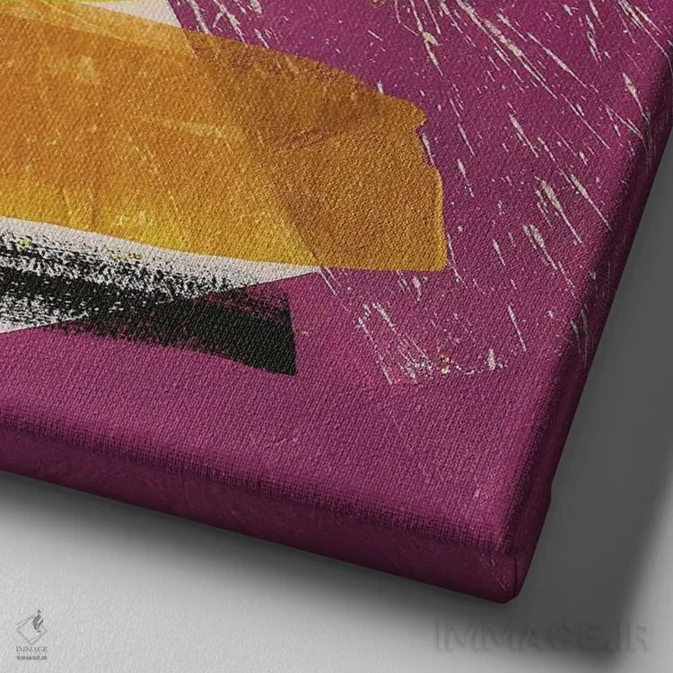 تابلو تماشای نهنگ شماره ۲ اثر کتم هندریک - نمای نزدیک بافت بوم