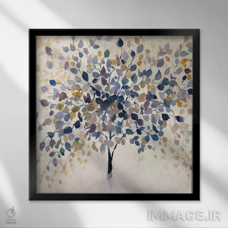 تابلو پاییز گذشته اثر ترزا هایدل - نمای قابدار مشکی