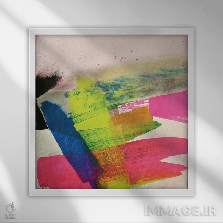 تابلو تماشای نهنگ شماره ۱ اثر کتم هندریک - نمای قابدار سفید