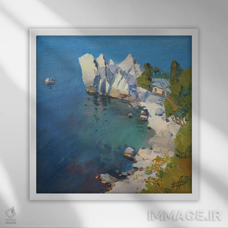 تابلو خانه تابستانی چخوف اثر کنتس آرت (هنرمند یا استودیو) - نمای قابدار سفید