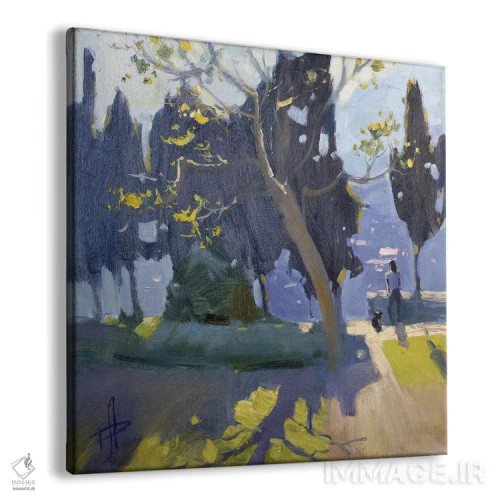 تابلو در سایه درختان اثر کنتس آرت (هنرمند یا استودیو) - نمای پرسپکتیو محصول