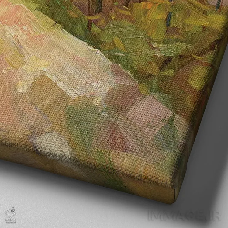 تابلو فانوس دریایی ایلینسکی اثر کنتس آرت (هنرمند یا استودیو) - نمای نزدیک بافت بوم