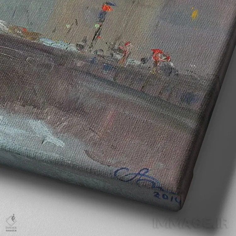 تابلو پل کازانسکی سنپترزبورگ اثر کنتس آرت (هنرمند یا استودیو) - نمای نزدیک بافت بوم