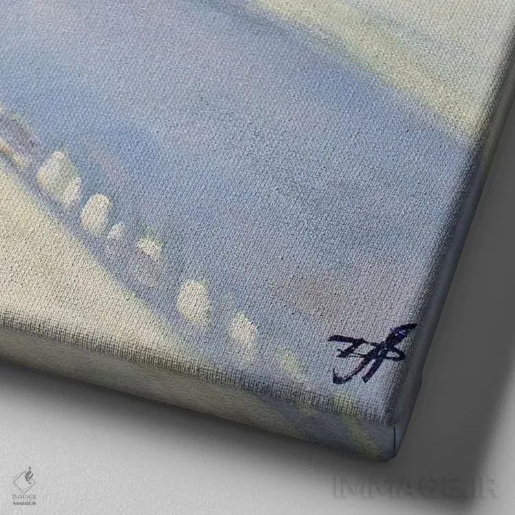 تابلو پل ایتالیایی سنپترزبورگ اثر کنتس آرت (هنرمند یا استودیو) - نمای نزدیک بافت بوم