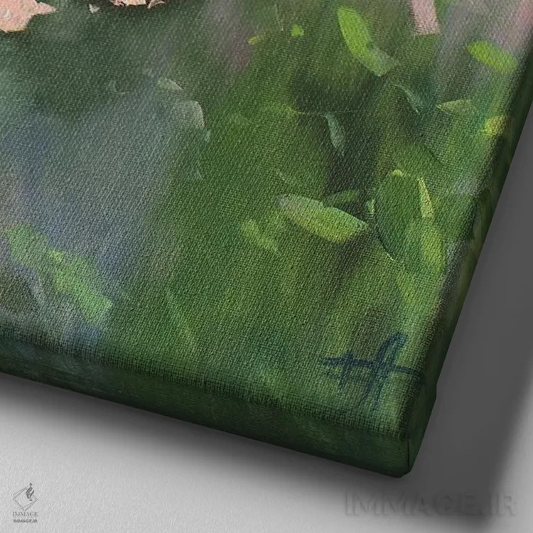 تابلو یاس بنفش IV اثر کنتس آرت (هنرمند یا استودیو) - نمای نزدیک بافت بوم