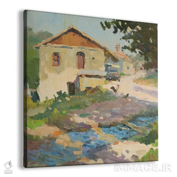 تابلو صبح در روستای پلوتینویه اثر کنتس آرت (هنرمند یا استودیو) - نمای پرسپکتیو محصول