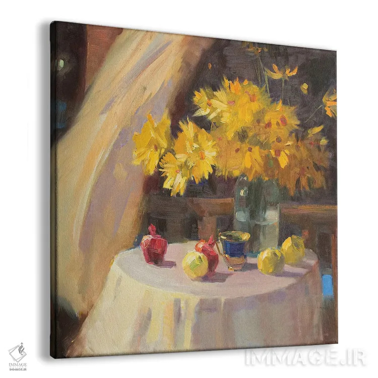 تابلو طبیعت بیجان شبانه اثر کنتس آرت (هنرمند یا استودیو) - نمای پرسپکتیو محصول