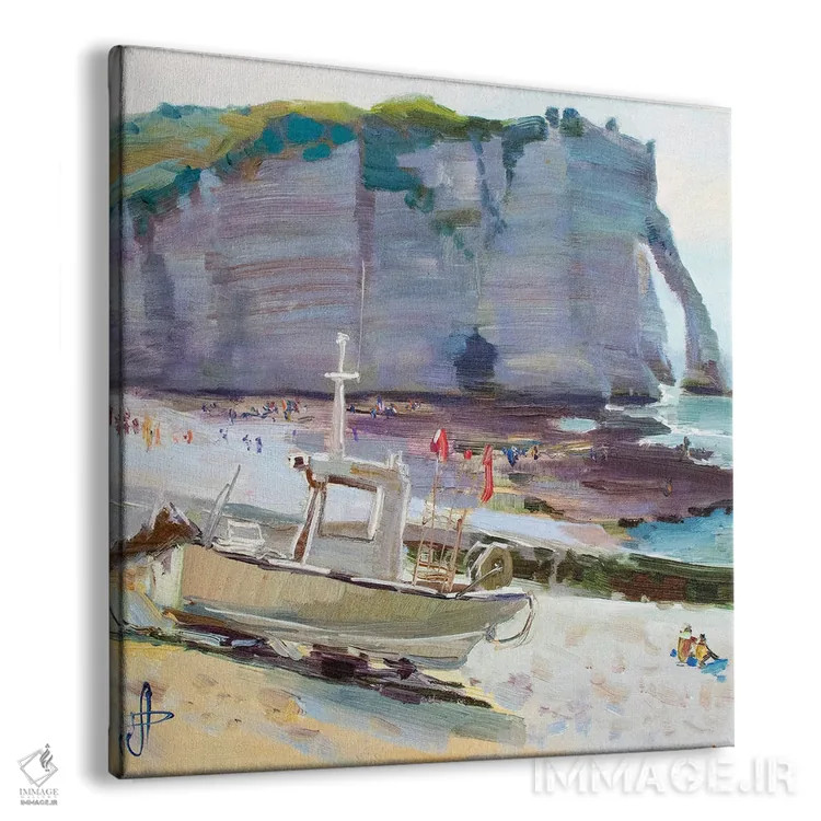 تابلو اِترتا در جزر کم (فرانسه) اثر کنتس آرت (هنرمند یا استودیو) - نمای پرسپکتیو محصول