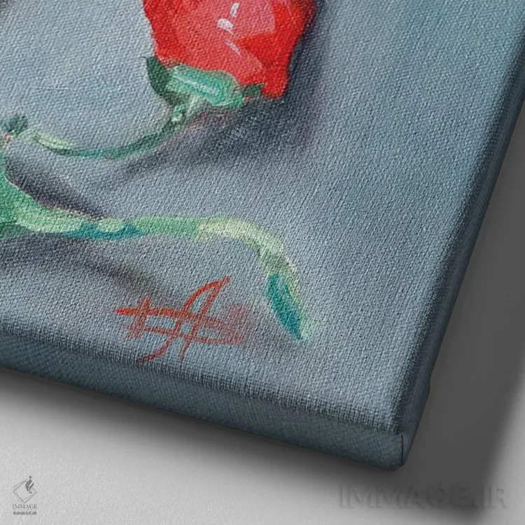 تابلو فلفل اثر کنتس آرت (هنرمند یا استودیو) - نمای نزدیک بافت بوم