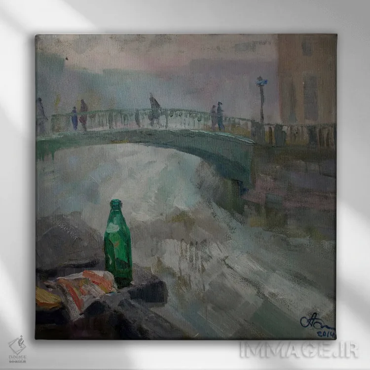 تابلو پل سننوی سنپترزبورگ اثر کنتس آرت (هنرمند یا استودیو) - نمای روبهرو روی دیوار